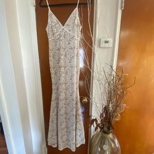 Lace Ivory/Nude Woven Dress
